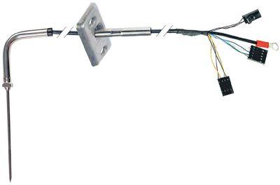 Kernetemperaturføler Termoelement K (NiCr-Ni) Kabel PTFE Føler -40 til +250°C Føler ø3,5x100mm