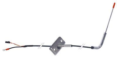 Kernetemperaturføler Termoelement K (NiCr-Ni) Kabel PTFE Føler -40 til +250°C Føler ø3,5x100mm