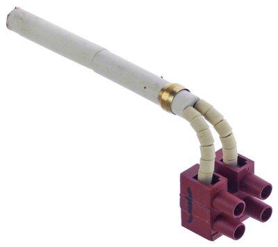 Temperaturføler Termoelement med beskyttelsesrør Kabel Keramik Føler -50 til +750°C Føler ø1