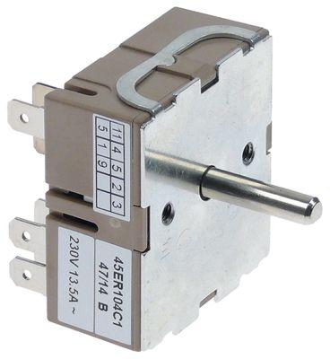 Energiregulering 230V 135A Drejeretning venstre Akse ø 6x4,6mm Fastgørelsesgevind M4