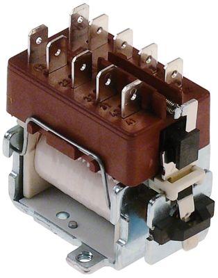 Minikontaktor AC1 16A Hovedkontakter 2NO/2NC Tilslutning Fladstik 6,3 mm 230V