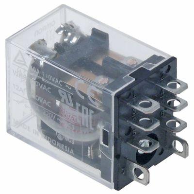 Effektrelæ OMRON 220-240VAC 12A 2CO Tilslutning F4,8 250V Stiktilslutning 2-polet
