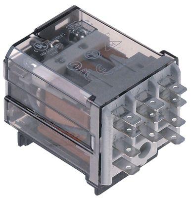 Effektrelæ FINDER 24VAC 16A 3CO Tilslutning Fladstik 4,8mm DIN-skinne