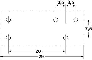 Printrelæ FINDER 12VDC 1CO Tilslutning Stifter 95.83.3/95.63 Modulmål 35mm