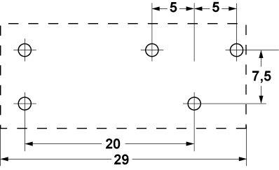 Printrelæ FINDER 12VDC 1CO Tilslutning Stifter 95.65/95.75 Modulmål 5mm