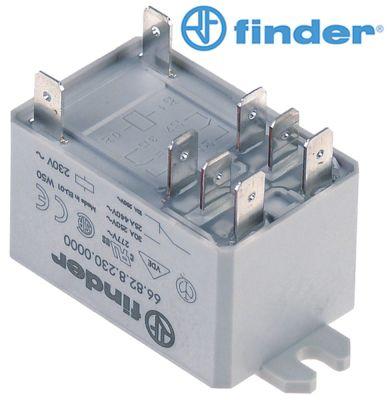 Effektrelæ FINDER 230VAC 30A 2CO Tilslutning F6,3 Laskefastgørelse Producent-nr. 66.82.8.230.00