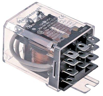 Effektrelæ MAGNECRAFT 24VDC 16A 3CO Tilslutning Fladstik 6,3 mm Laskefastgørelse