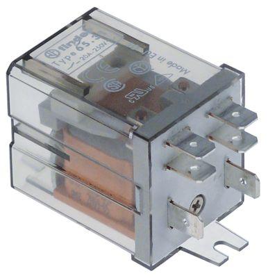 Effektrelæ FINDER 230VAC 20A 1NO/1NC Tilslutning F6,3 Laskefastgørelse 2-polet