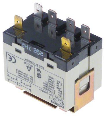 Effektrelæ 25A 2NO Tilslutning Fladstik 6,3 mm 240V Spænding AC 240V