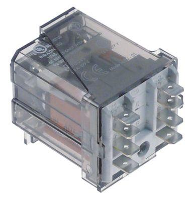 Relæer 230VAC 16A 2CO Tilslutning Fladstik 6,3 mm DIN-skinne 2-polet