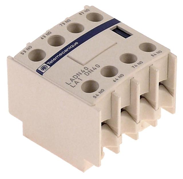 Hjælpekontakt Kontakter 3NC/1NO AC15 10A til kontaktor LC1D Tilslutning Skruetilslutning