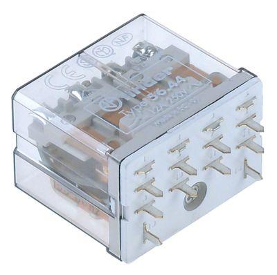 Printrelæ 24VAC 4NO Tilslutning Loddetilslutning Modulmål 10mm ved 250V 12A