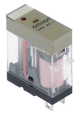 print relay 24VAC 1CO 1-pole at 250V 10Aconnection male faston 4.8mm