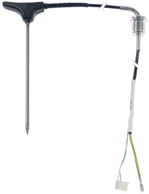 Kernetemperaturføler Termoelement K (NiCr-Ni) Kabel PTFE Føler -40 til +250°C Føler ø3,9x170mm