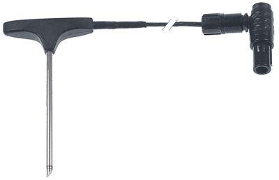 Kernetemperaturføler Pt100 Kabel PTFE Føler -40 til +250°C Føler ø4x100mm Kabellængde 1m