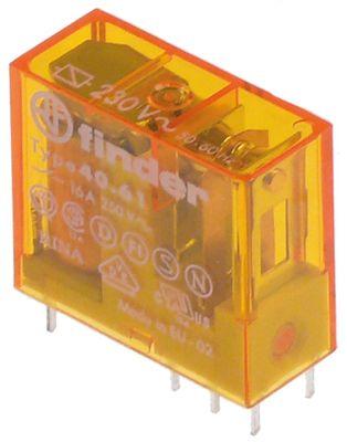 Printrelæ 230VAC 1CO Tilslutning Stifter Modulmål 5mm ved 250V 16A