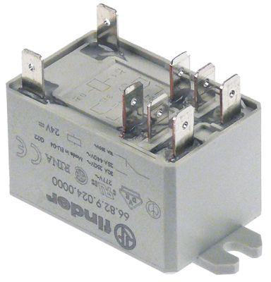 Effektrelæ FINDER 24VDC 30A 2CO Tilslutning F6,3 Mål 34x52mm Producent-nr. 66.82.9.024.0000