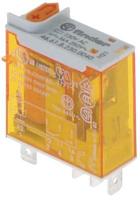 Relæer FINDER 230VAC 16A 1CO Tilslutning Fladstik 4,8mm Flange