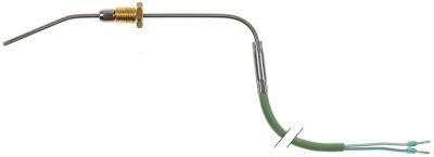 Temperaturføler Termoelement K (NiCr-Ni) Kabel Silikone Føler -50 til +1150°C