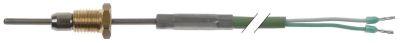 Temperaturføler Termoelement K (NiCr-Ni) Kabel Silikone Føler -50 til +1150°C Føler ø2x40mm