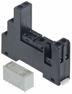 Printrelæ REIPOL 230VAC 2CO med sokkel PI-50BE/3-R ved 250V 8A