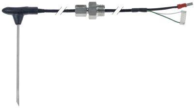 Kernetemperaturføler Kabel PTFE-isolering Føler -40 til +250°C Føler ø3x100mm