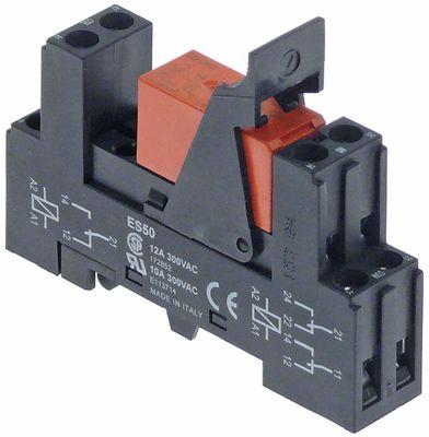 Printrelæ SCHRACK 230VAC 2CO Tilslutning Stifter 2-polet med sokkel ES50 Modulmål 5mm