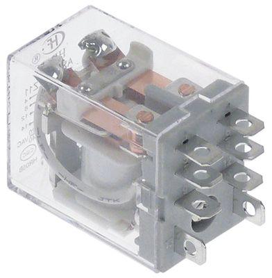 Effektrelæ 230VAC 10A 2CO Tilslutning Fladstik 4,8mm