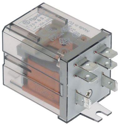 Effektrelæ FINDER 250VAC 20A Tilslutning F6,3 Laskefastgørelse Mål 68x38,2x35,8mm