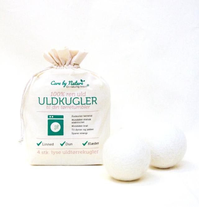 HVID Care by Nature uldtørrekugler (lyse)