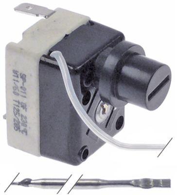 Sikkerhedstermostat Frakoblingstemp. 230°C 1-polet 16A Føler ø 3mm Føler L 155mm Kapillærrør