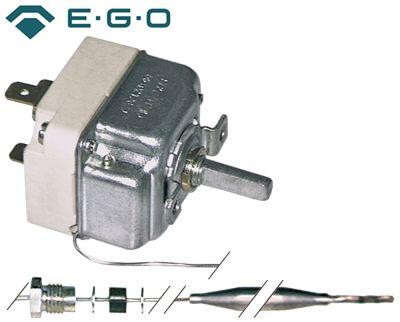 Termostat T.maks. 190°C 1-polet 1NO 16A Føler ø 6mm Føler L 133mm Kapillærrør 870mm