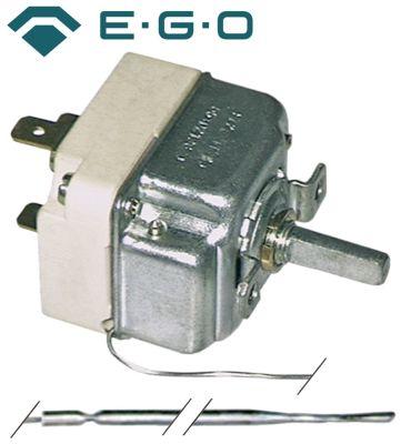 Termostat T.maks. 188°C 1-polet 1NO 16A Føler ø 4mm Føler L 231mm Kapillærrør 1300mm