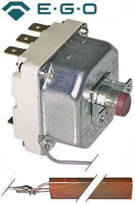 Sikkerhedstermostat Frakoblingstemp. 220°C 3-polet 20A Føler ø 14mm Føler L 105mm Kapillærrø
