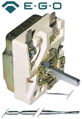 Termostat T.maks. 265°C 1-polet 1NO 15A Føler ø 3mm Føler L 219mm Kapillærrør 2000mm