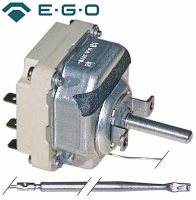 Termostat T.maks. 260°C 3-polet 3NO 10A Føler ø 4mm Føler L 130mm Kapillærrør 1300mm