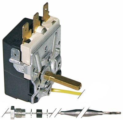 Termostat T.maks. 185°C 1-polet Akse ø ø6x4,6mm Arbejdsområde 50-185°C