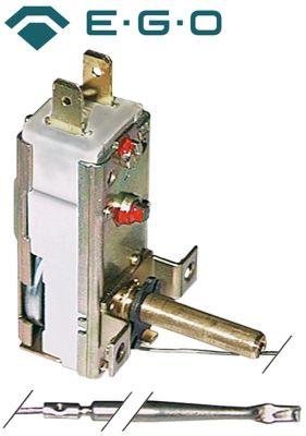 Termostat T.maks. 110°C 1-polet 1NO 10A Føler ø 4mm Føler L 153mm Kapillærrør 1480mm