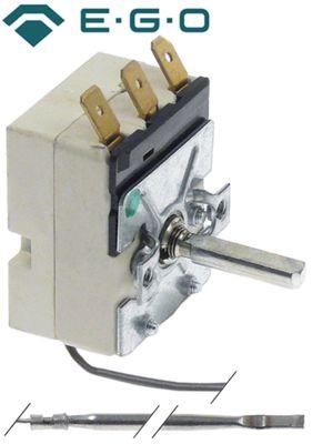 Termostat T.maks. 300°C 1-polet 1CO Føler ø 3mm Føler L 201mm Kapillærrør 1170mm Akse ø 6