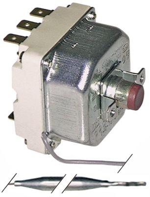 Sikkerhedstermostat Frakoblingstemp. 230°C 3-polet 20A Føler ø 6mm Føler L 239mm Kapillærrør