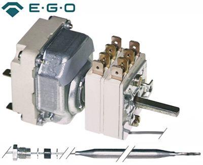 Termostat T.maks. 180°C 3-polet 3NO 16A Føler ø 6mm Føler L 133mm Kapillærrør 1780mm