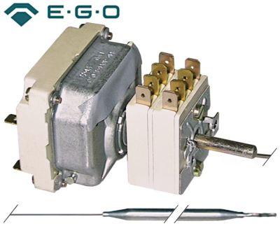 Termostat T.maks. 300°C 4-polet 4NO 16A Føler ø 6mm Føler L 77mm Kapillærrør 1480mm