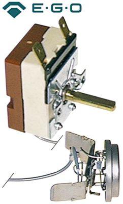 Termostat T.maks. 114°C 1-polet 1NO 16A Føler ø 31/36mm Kapillærrør 870mm Pakdåse  -