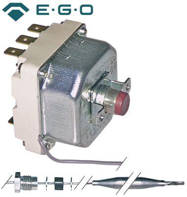 Sikkerhedstermostat Frakoblingstemp. 230°C 3-polet 3NC 20A Føler ø 6mm Føler L 239mm