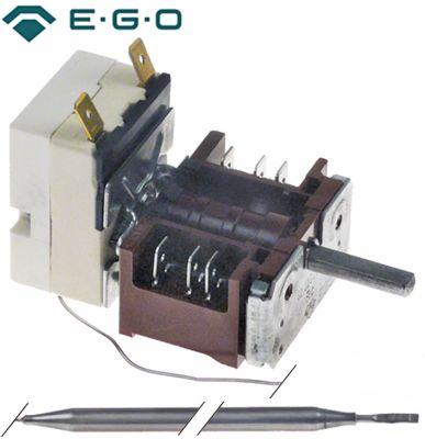 Termostat T.maks. 110°C 1-polet 1NO 16A Føler ø 6mm Føler L 113mm Kapillærrør 1430mm
