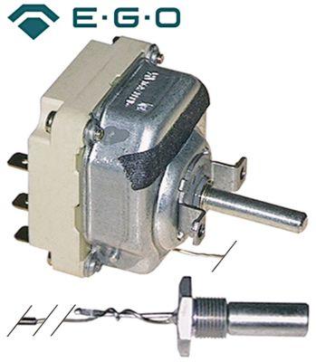 Termostat T.maks. 185°C 3-polet 3NO 16A Føler ø 11mm Føler L 28mm Kapillærrør 900mm