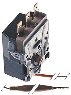 Termostat T.maks. 95°C 1-polet 1CO 16A Føler ø 6mm Føler L 150mm Kapillærrør 480mm Pakdås