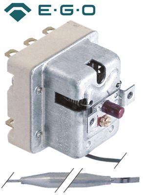 Sikkerhedstermostat Frakoblingstemp. 120°C 3-polet 20A Føler ø 6mm Føler L 94mm Kapillærrør 