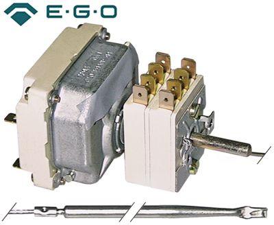 Termostat T.maks. 255°C 3-polet 3NO 16A Føler ø 4mm Føler L 128mm Kapillærrør 880mm