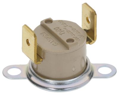 Sikkerheds-kontakttermostat 16A 250V 2-huls fastgørelse Tilslutning F6,3